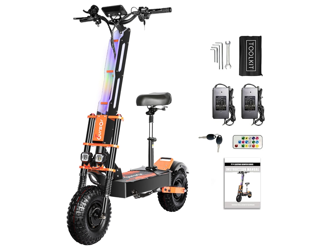 Patinete elétrico Toursor X8pro com bateria de 60V 38