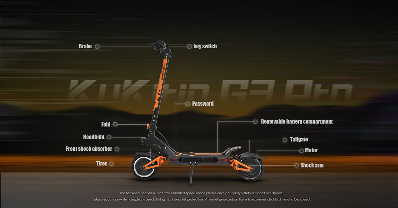 Scooter elétrica Kukirin G3 Pro, motor duplo (3)