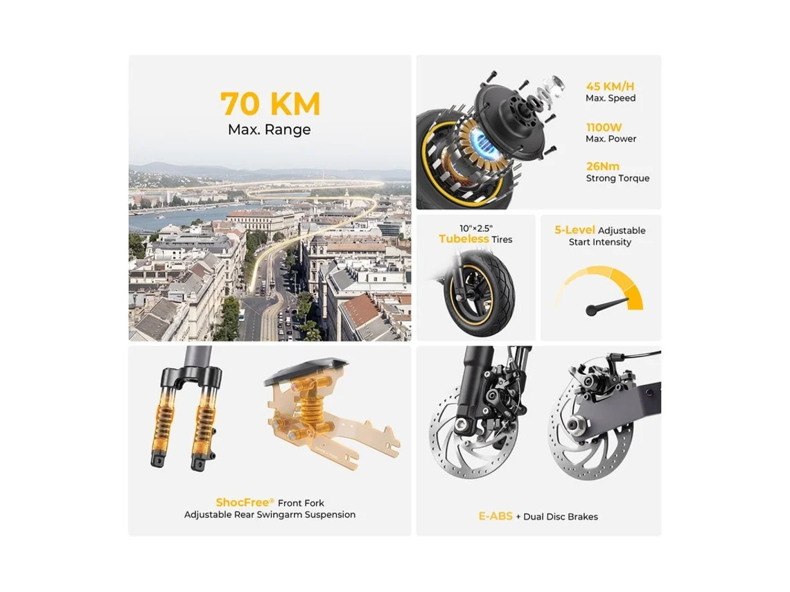Trotinete Elétrica Ausom K20 (3)