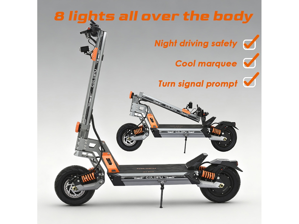Trotinete Elétrica Geleipu Gt Evo, 2 Motores 1600w (3)