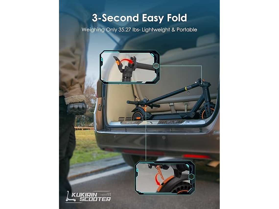 Trotinete Elétrica Para Adulto Kukirin S1 Max (2)