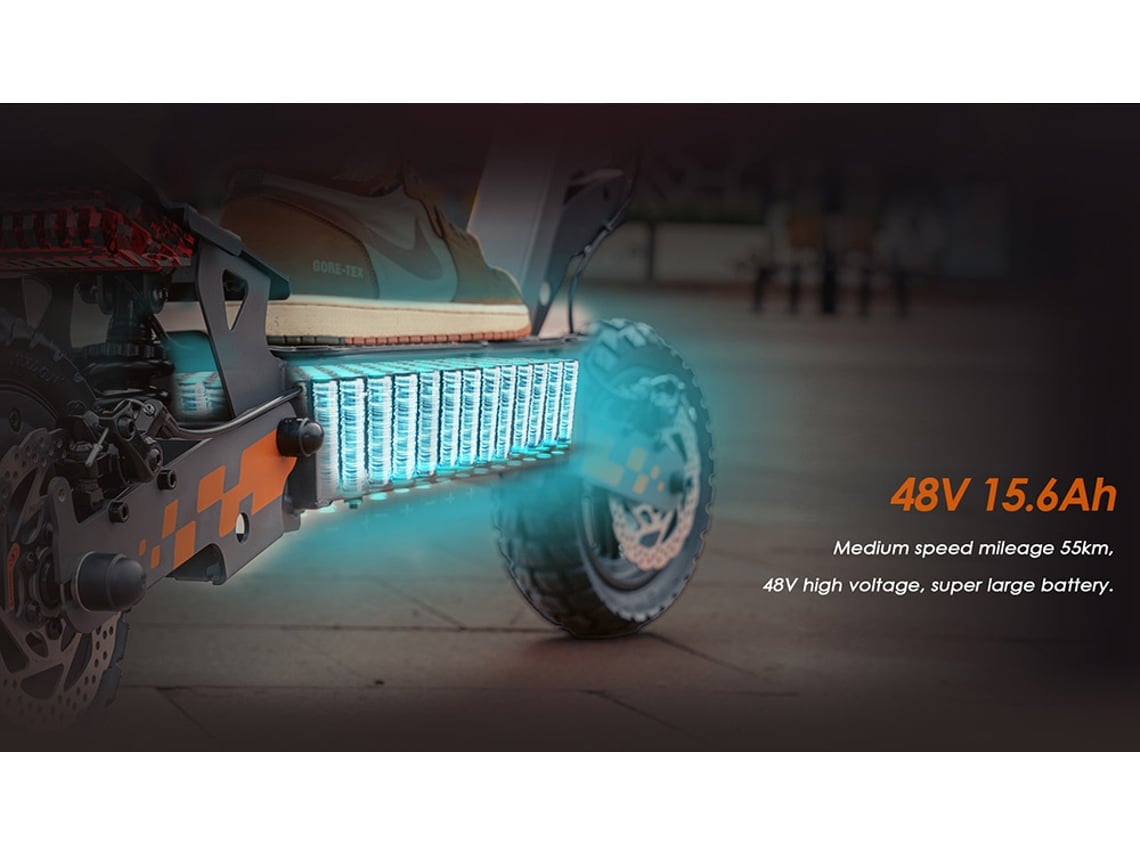 Trotinetes Eletricas KUKIRIN G2 Rebatível Pico 1200w 48v 15.6ah 45km/h 55km (2026 Upgrade)